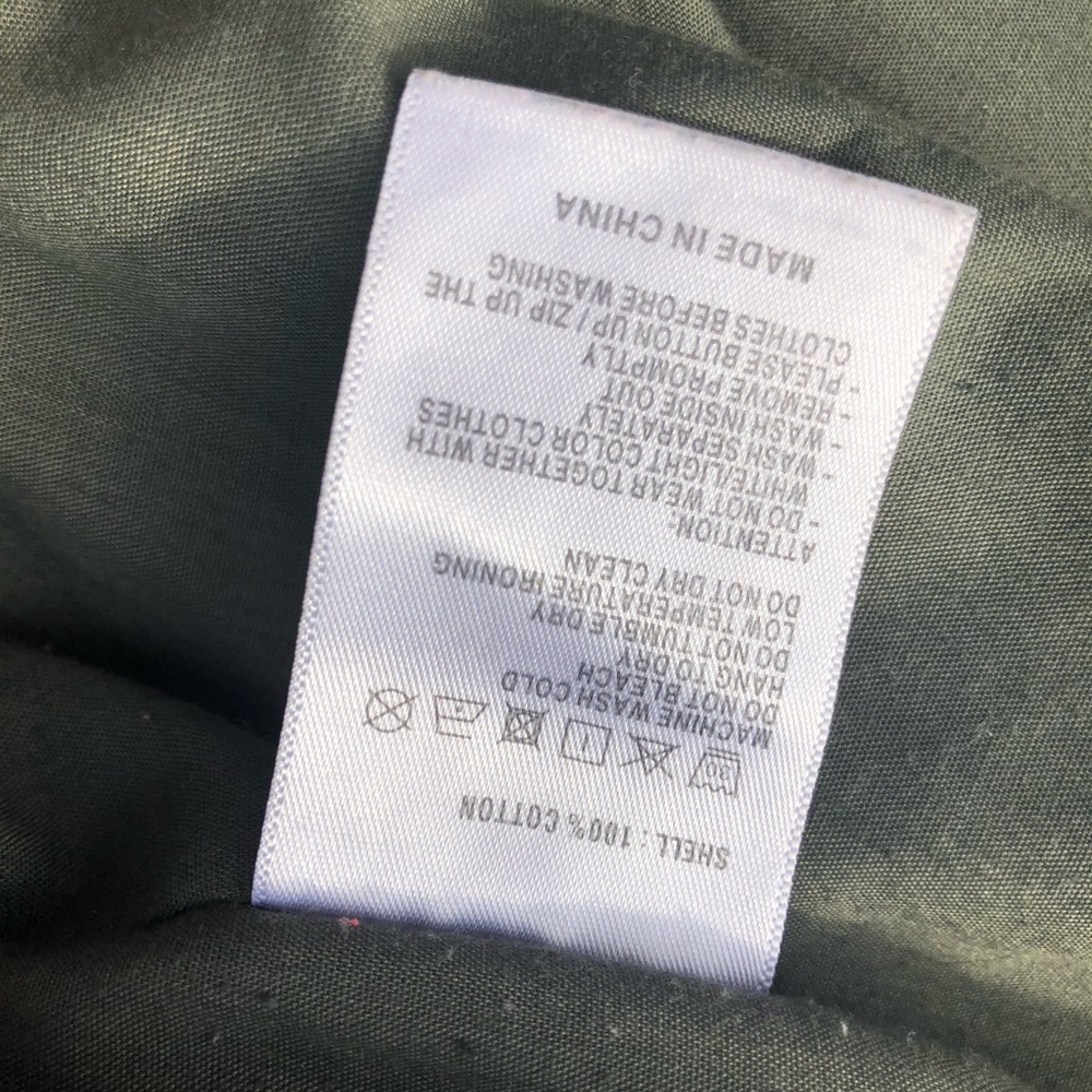 Brandy Melville Army Green Bomber Twill - Picture 2 of 3